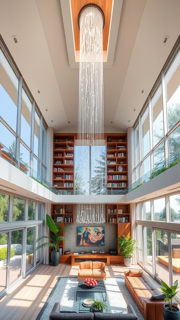 vertical open shelving storage