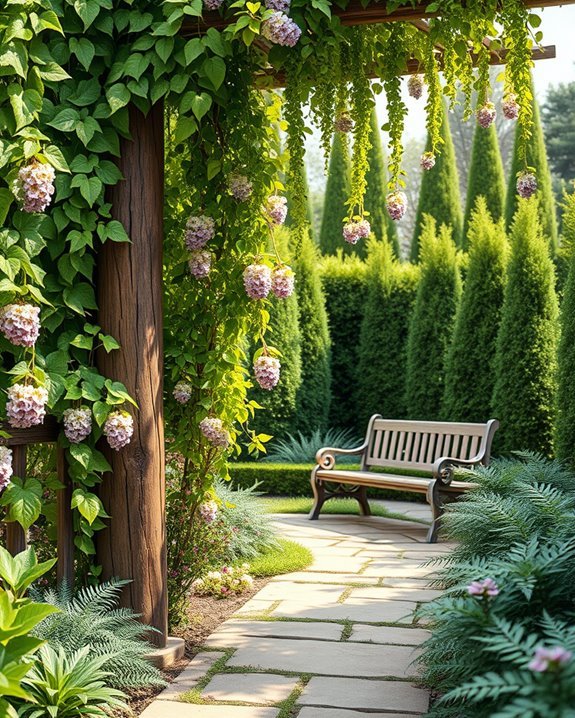 vertical paradise with climbing plants