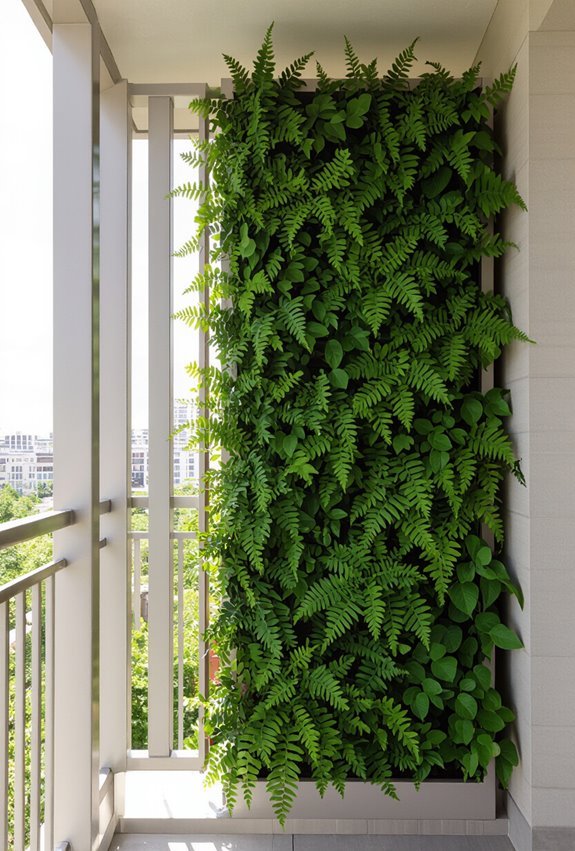 vertical planter privacy safety barrier