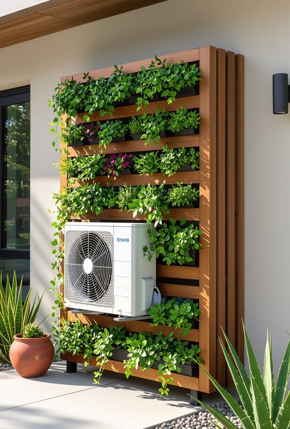 vertical planter with canopy