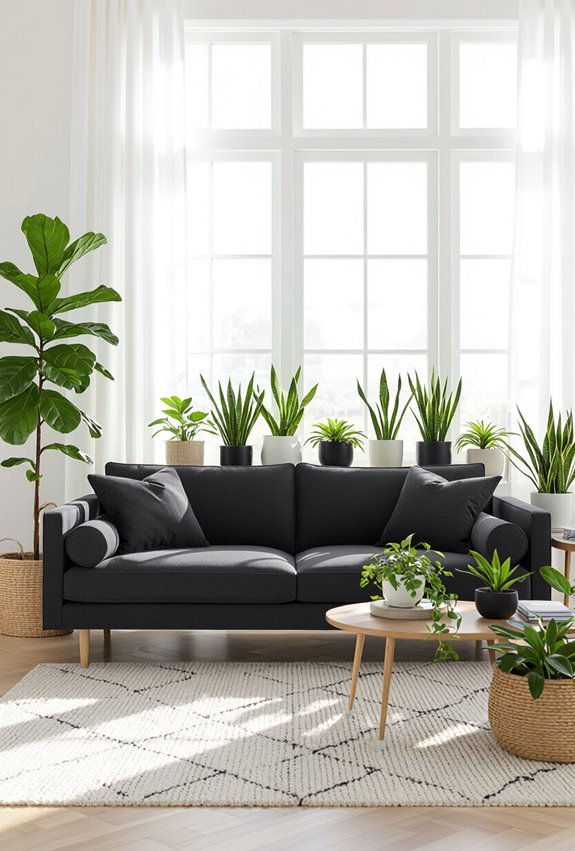 vertical planters with ivy