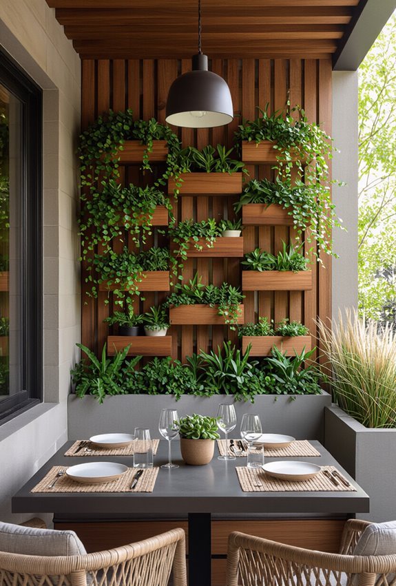 vertical planting for texture