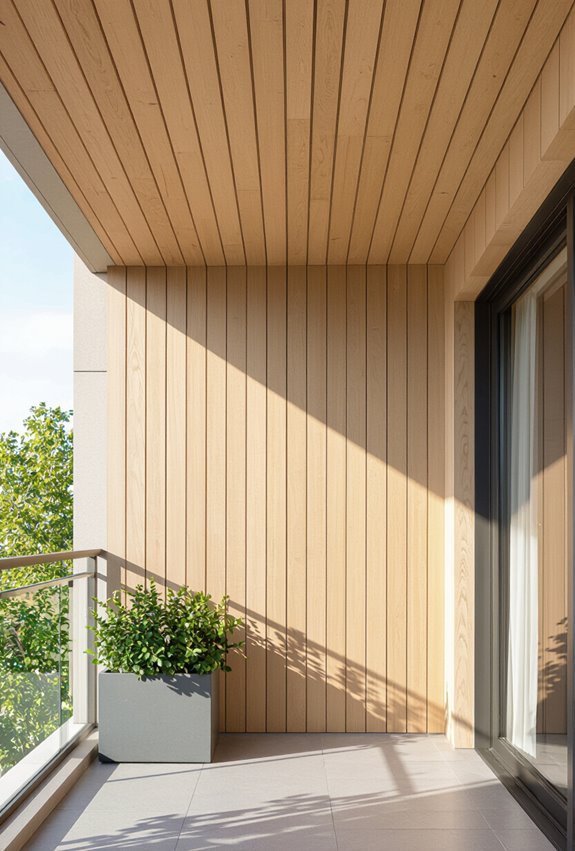 vertical slats visually elongate
