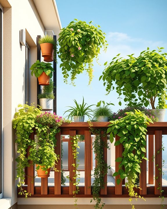 vertical space herb gardens