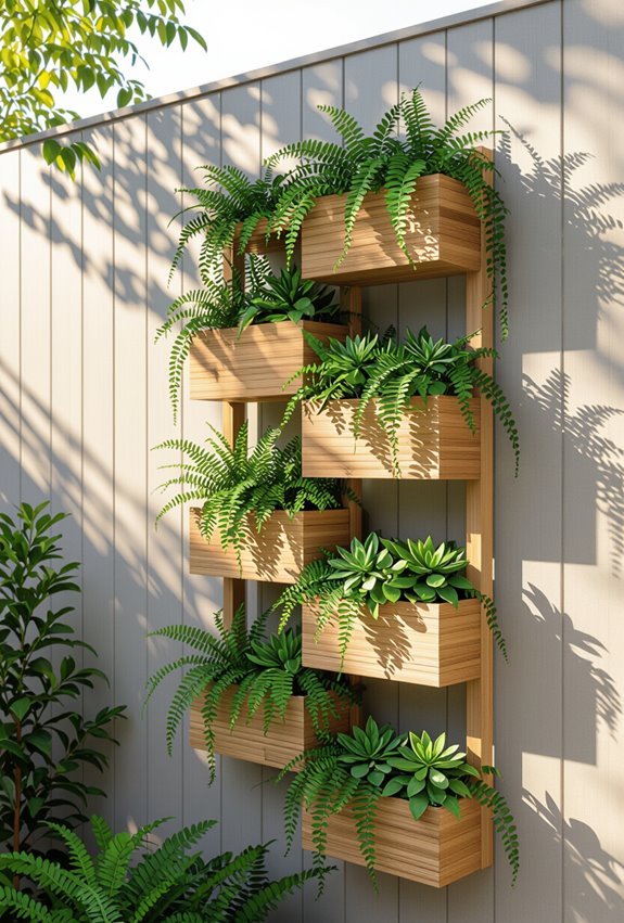 vertical space saving planter solutions