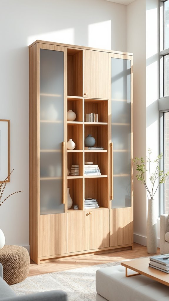 vertical storage cupboard designs