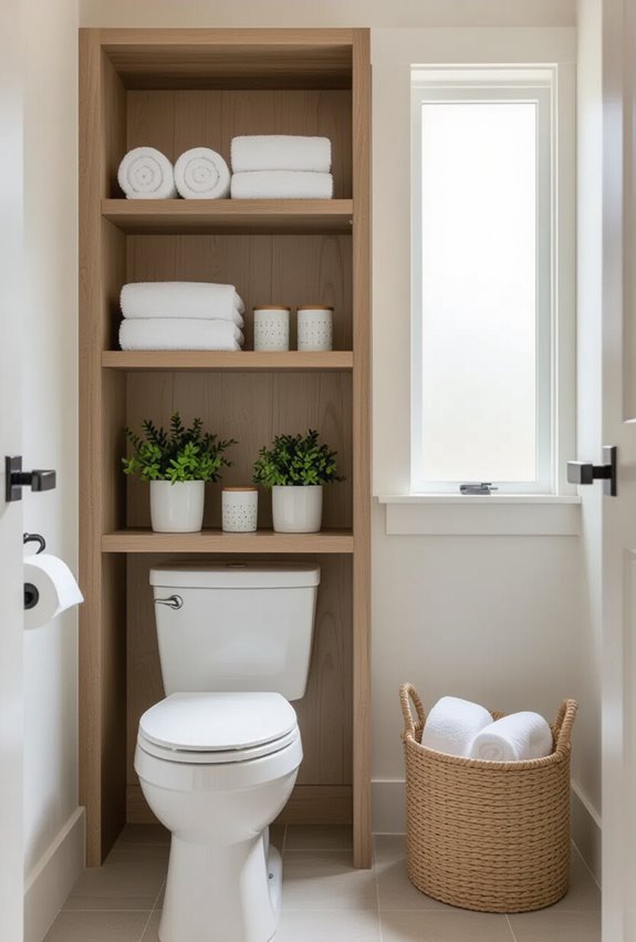 vertical storage maximizes space