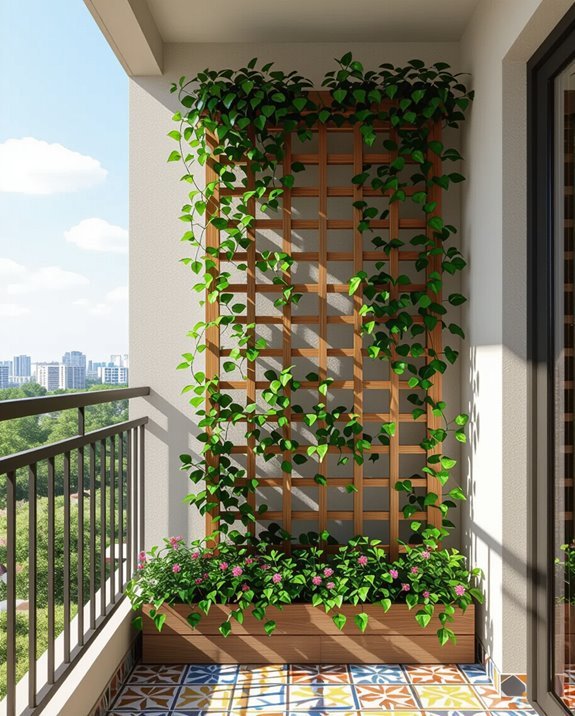 vertical trellis for plants
