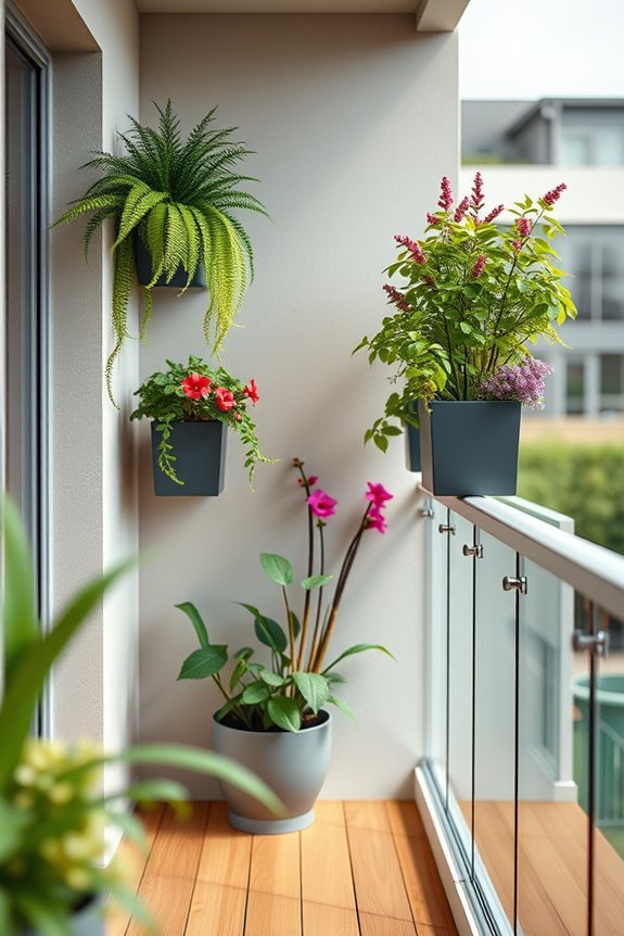 vertical wall planters installation