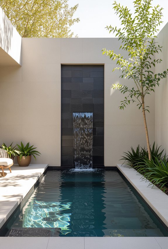vertical water features elevate ambiance