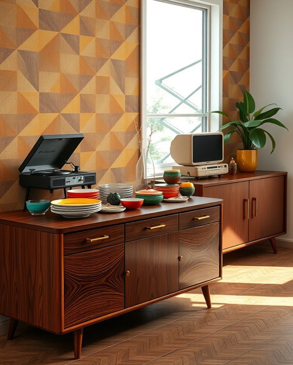 vibrant 70s buffet nostalgia