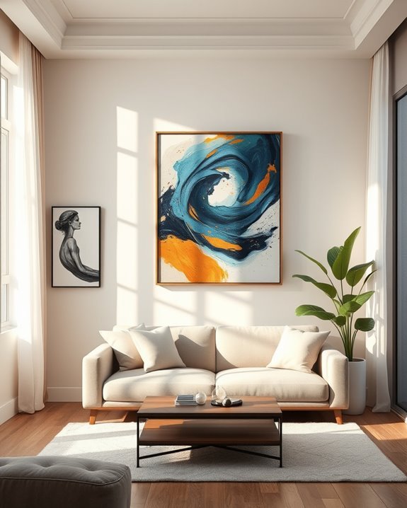 vibrant abstract canvas paintings