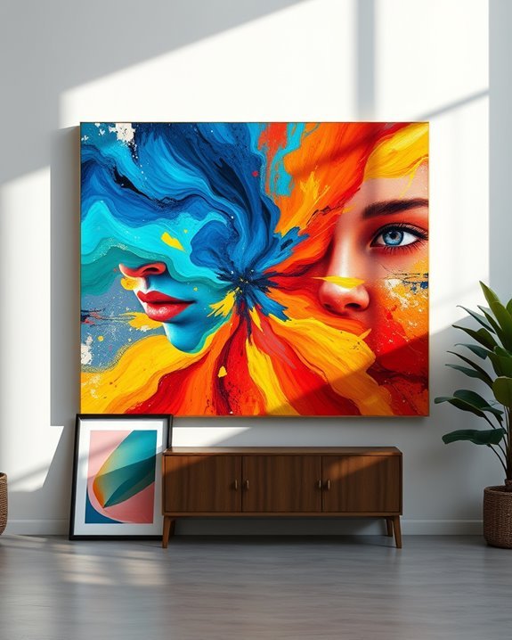 vibrant abstract emotional art