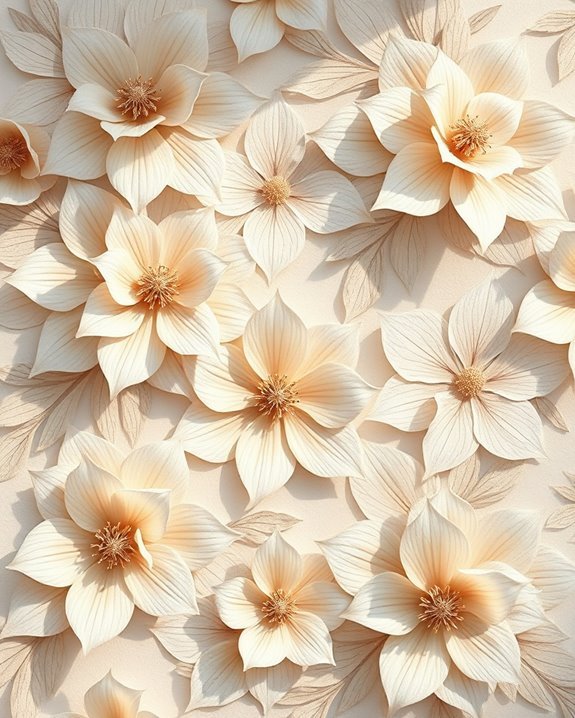 vibrant abstract floral designs