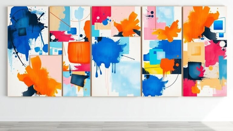 vibrant abstract wall decorations