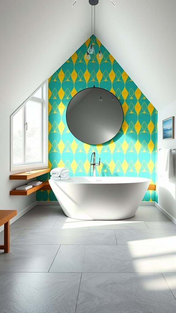 vibrant accent wall ideas