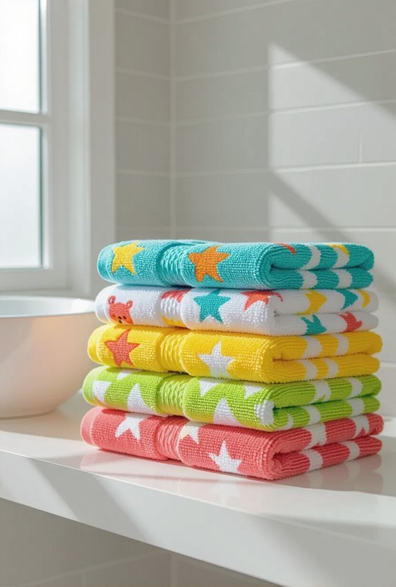 vibrant affordable microfiber kids towels