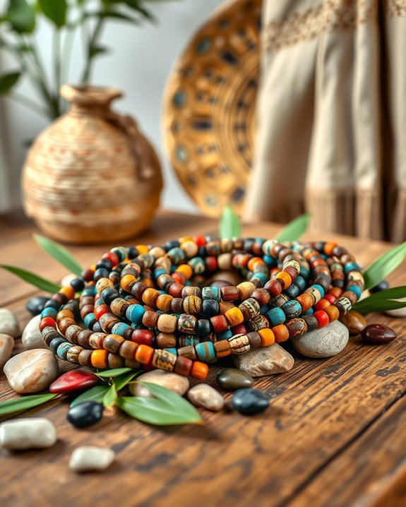 vibrant african bead decor