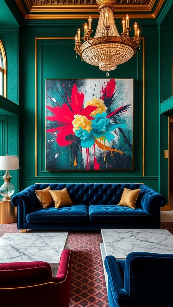 vibrant and expressive decor