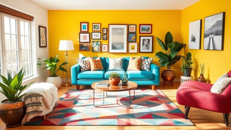 vibrant and playful interiors