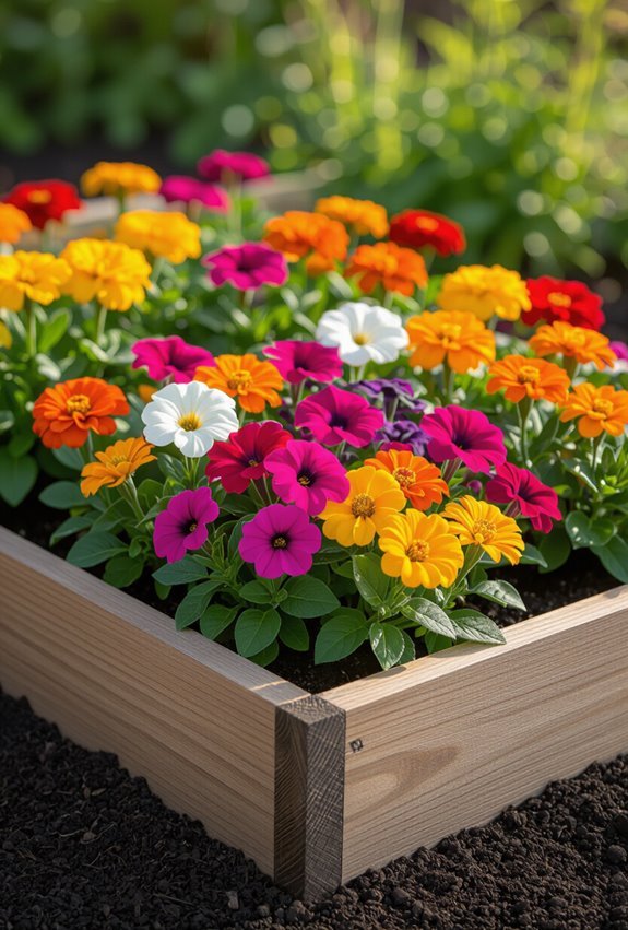 vibrant annuals for pathways