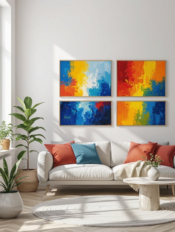 vibrant art energizes rooms