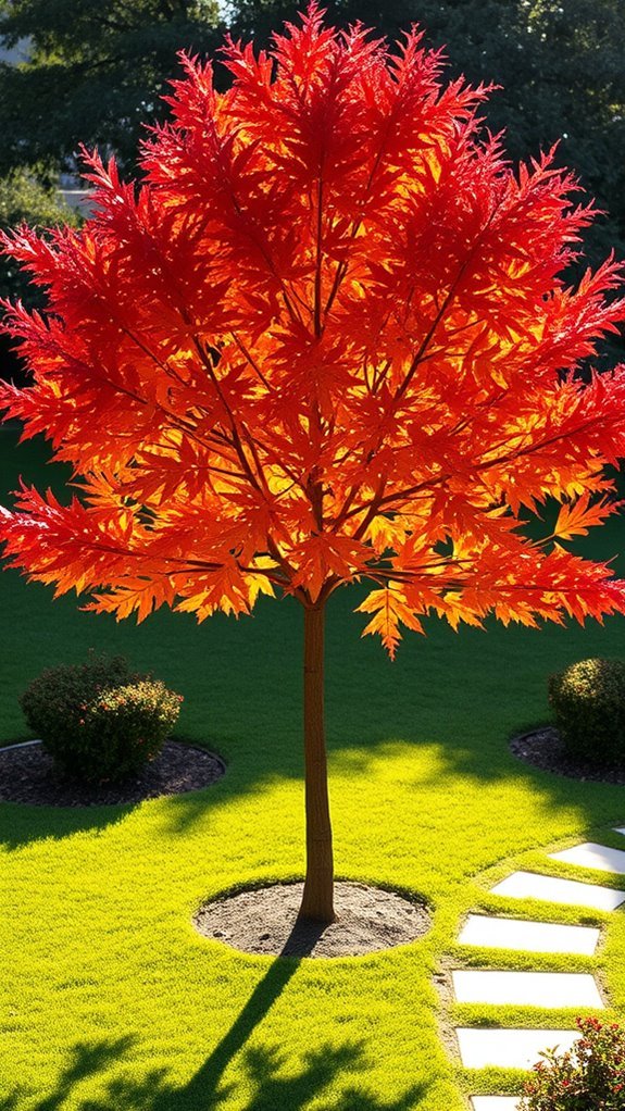 vibrant artificial autumn decor