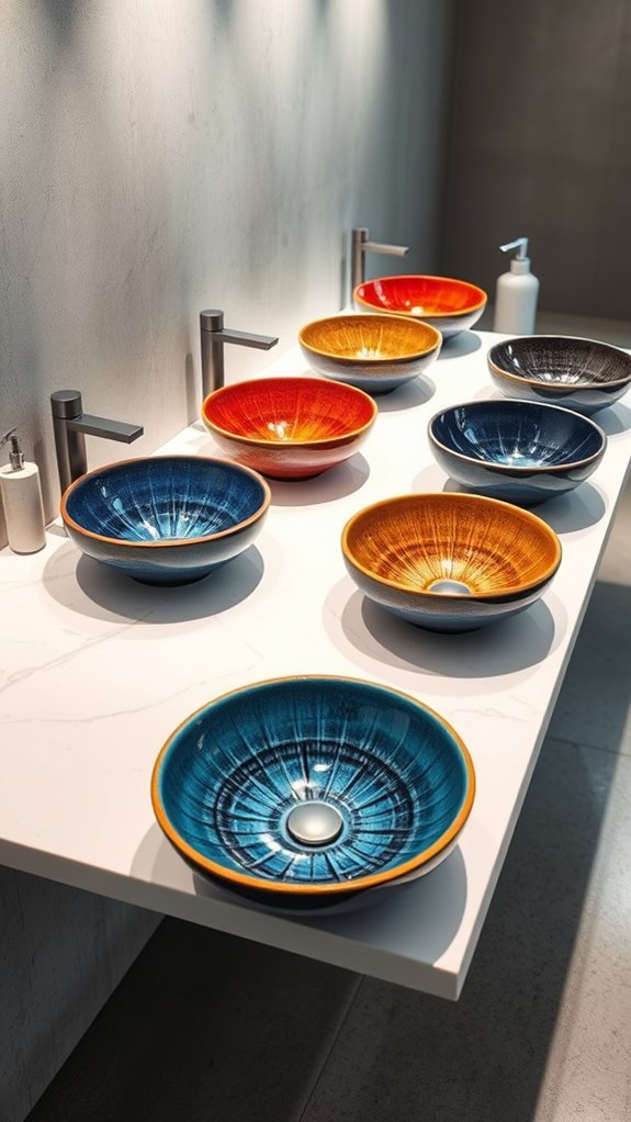 vibrant artistic bathroom decor