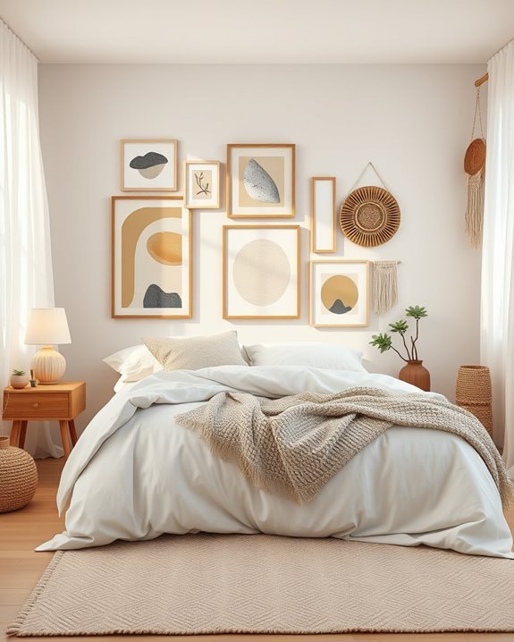 vibrant artistic wall displays
