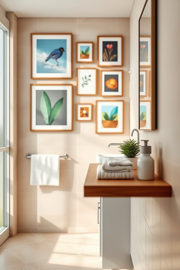 vibrant artwork for bathrooms