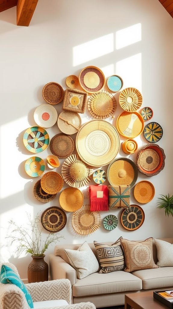 vibrant assortment of baskets