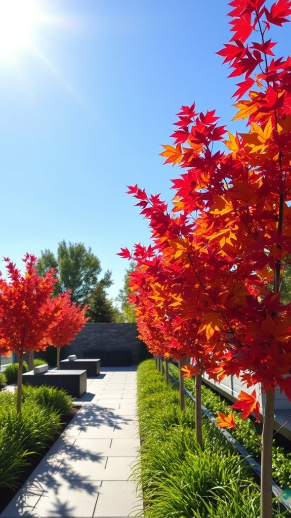 vibrant autumn faux decor