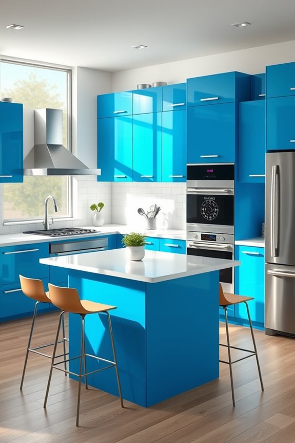 vibrant azure kitchen transformation