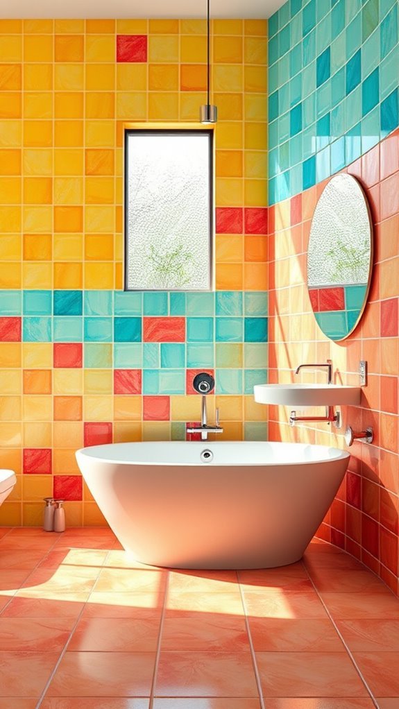 vibrant bathroom color ideas