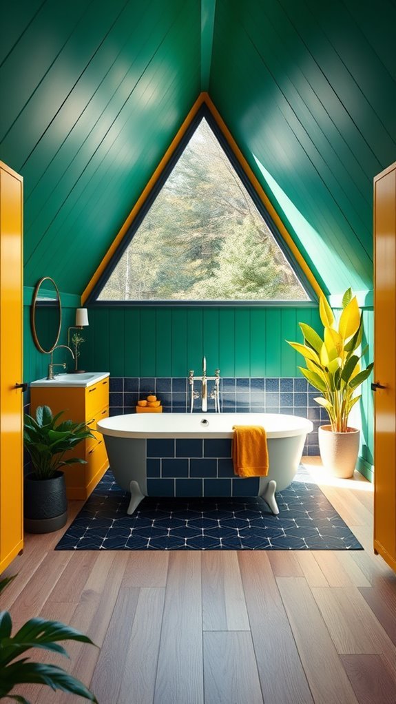 vibrant bathroom color ideas