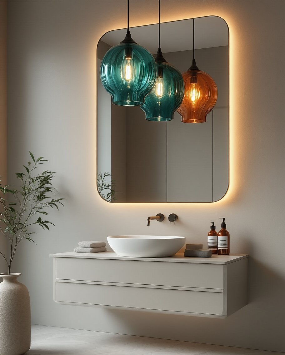 vibrant bathroom lighting fixtures