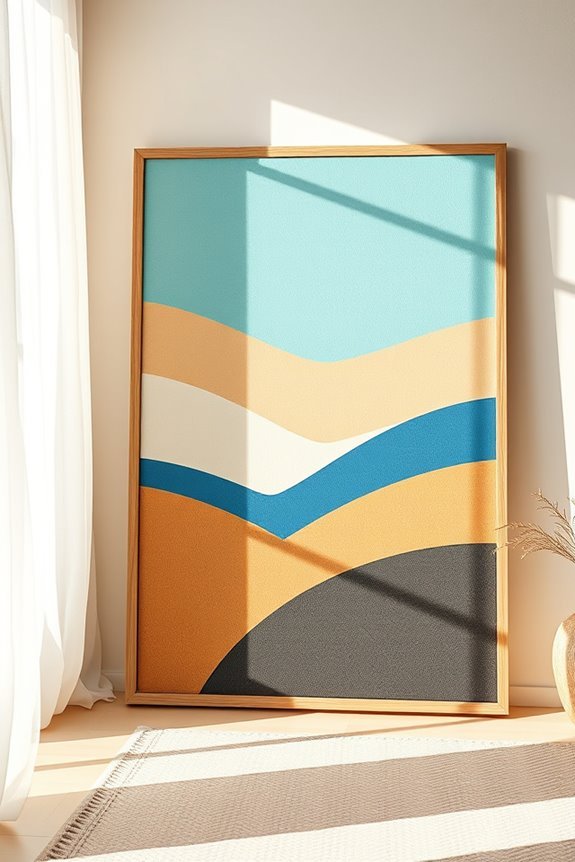 vibrant beach inspired color blocks