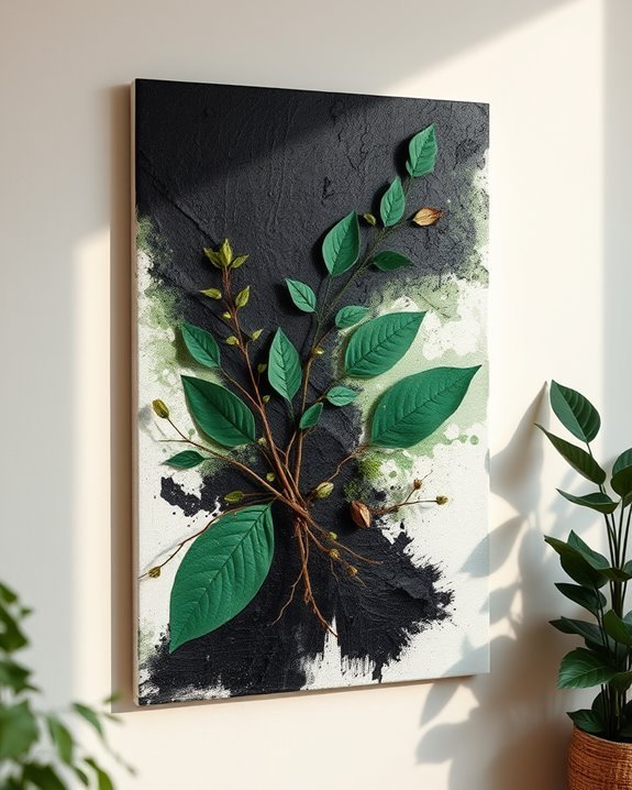 vibrant black and green