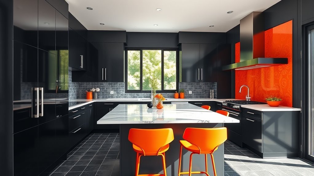 40 Black and Orange Kitchen Ideas for Energetic Contrast