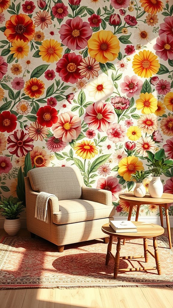 vibrant bohemian floral designs