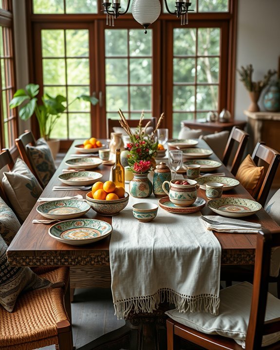 vibrant boho chic dining experience
