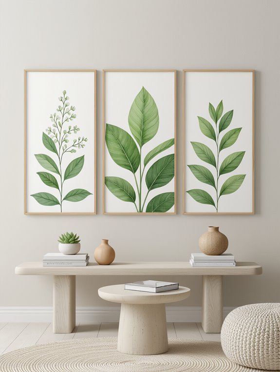 vibrant botanical wall art