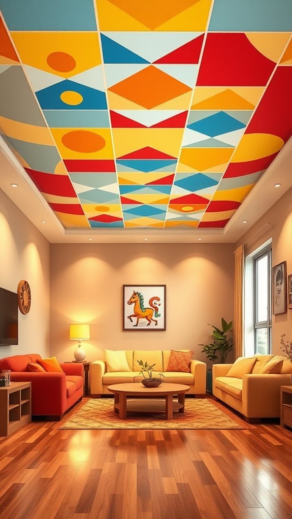 vibrant ceilings for children