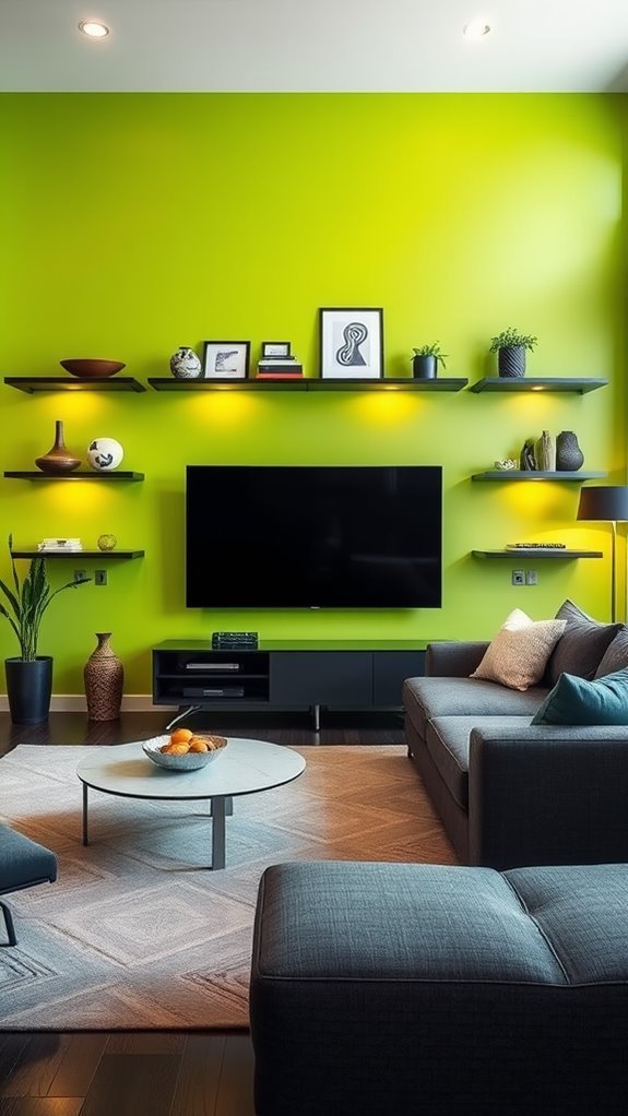 vibrant chartreuse color choice