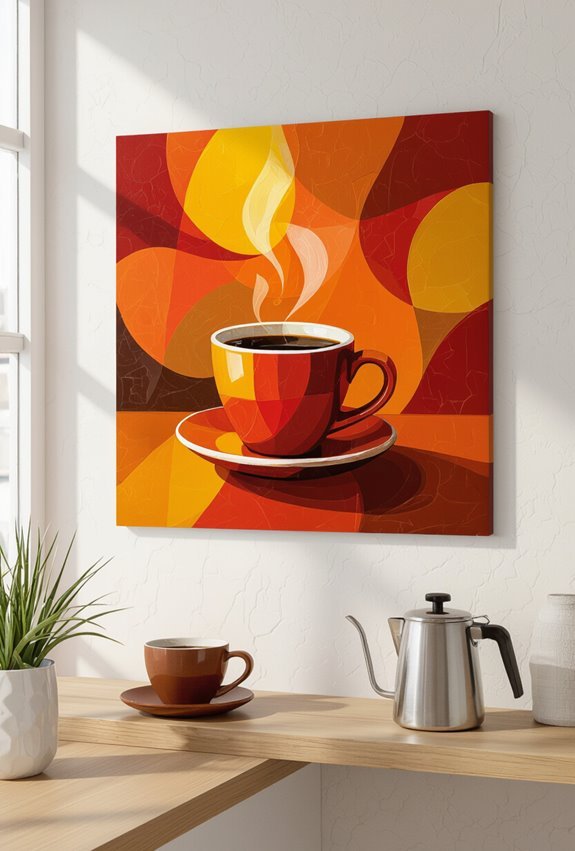 vibrant coffee posters energize