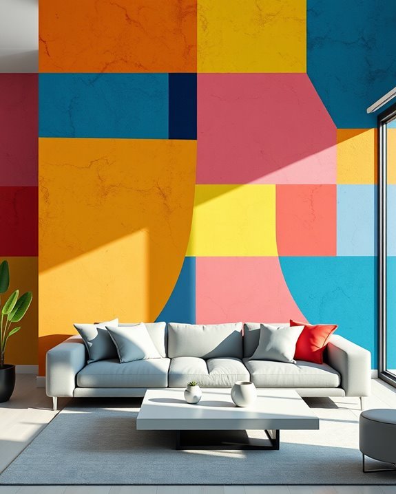vibrant color block techniques