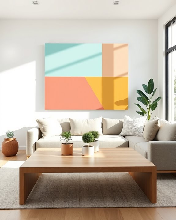 vibrant color blocked designs