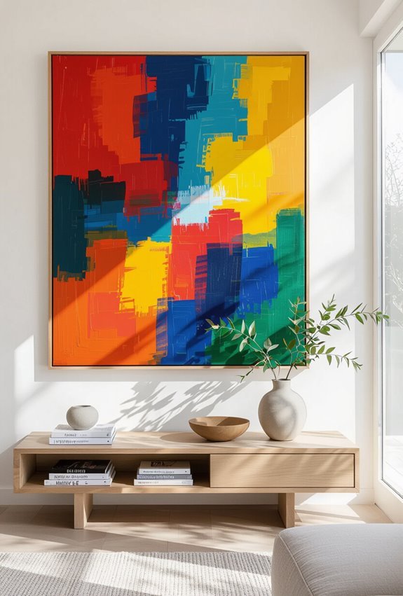 vibrant colorblocking abstract textureplay