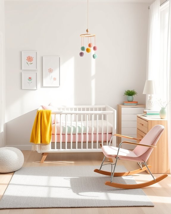 vibrant colorful nursery accents