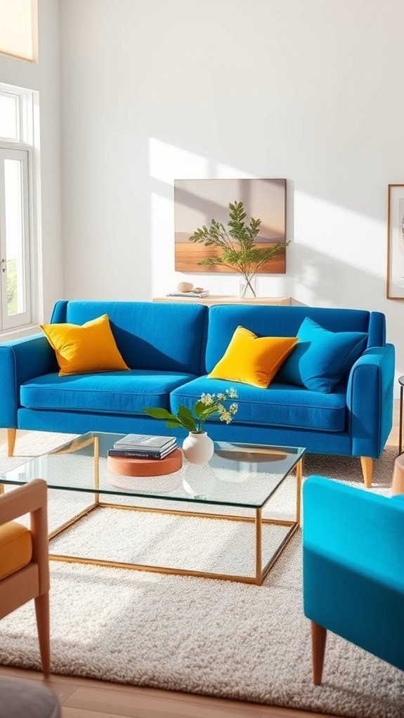 vibrant colors enhance blue